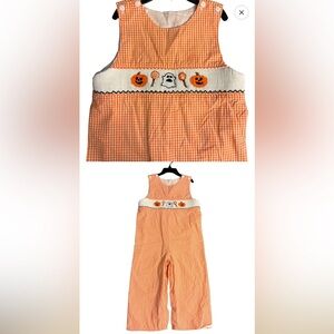 Smocked Pumpkin 3T